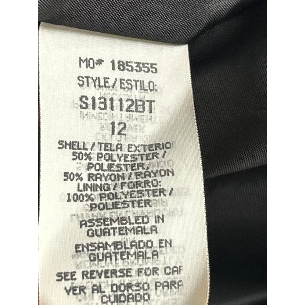 Vtg. Sag Harbor Womens Black Two-Button Blazer Size 12 Professional Wear Office - Picture 5 of 8